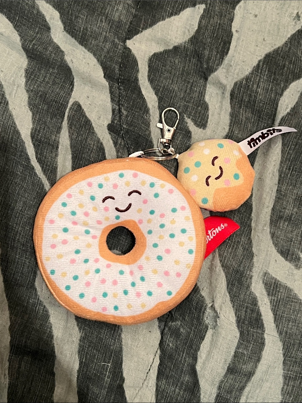 Tim Hortons Donut & Timbit Keychain